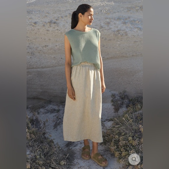 Poetry Dresses & Skirts - NWT! Poetry Striped Linen Skirt